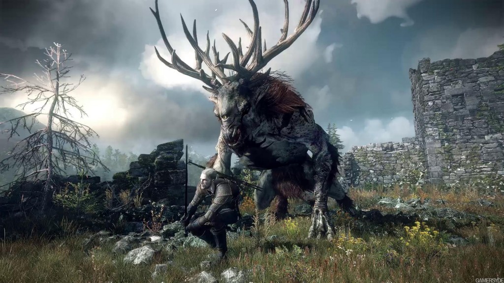 witcher 3 with monster deer